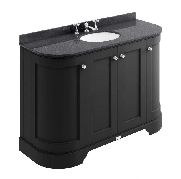 bayswater 1200 curved cabinet black