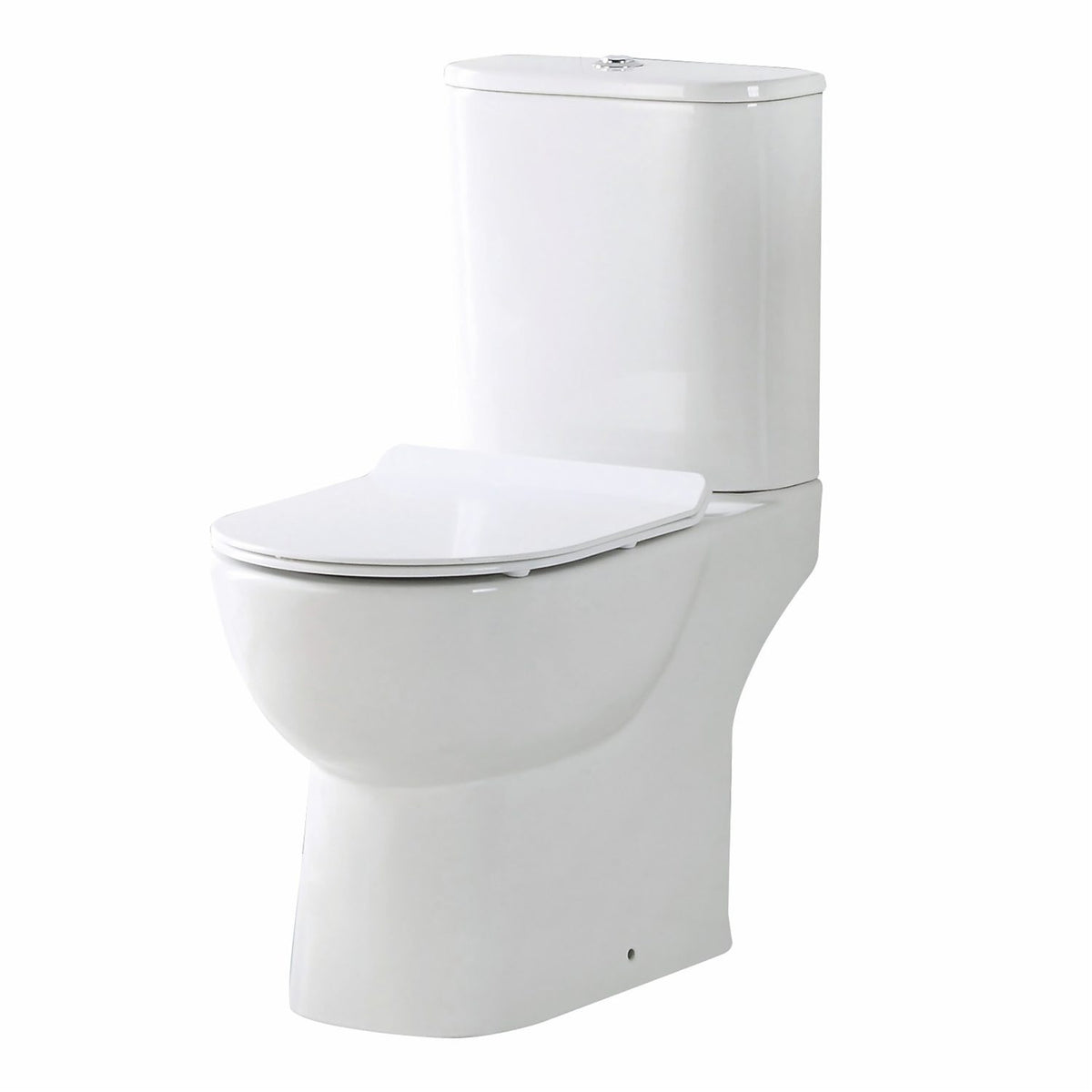 Scudo Belini Rimless Open Back Close Coupled Toilet