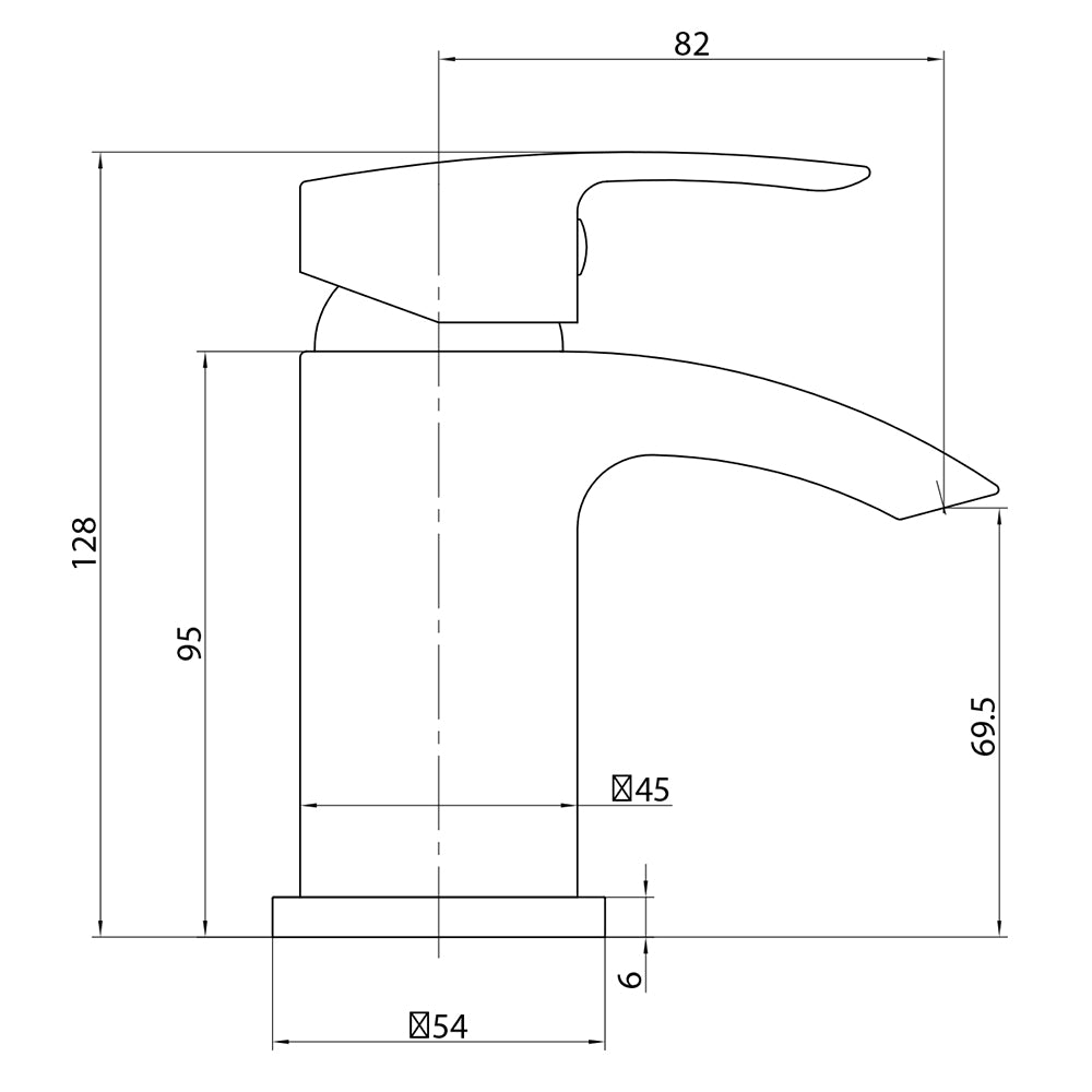 Scudo Belini Black Mini Mono Basin Tap