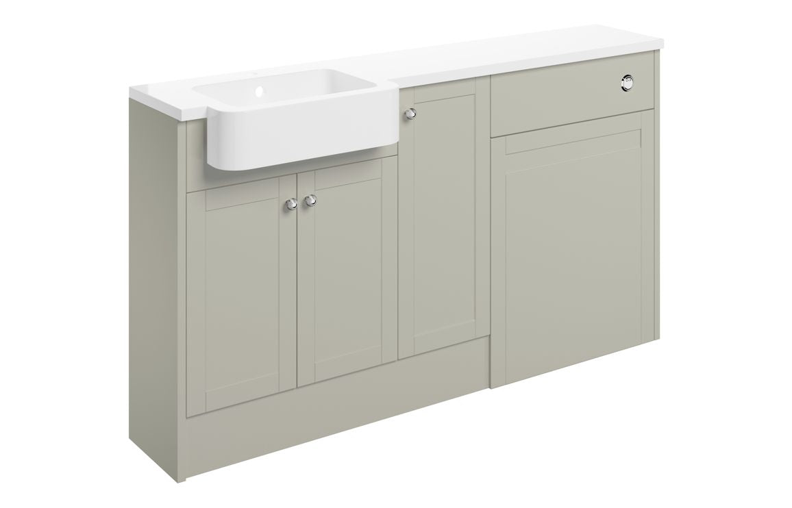 Strines Fitted Furniture Pack - Basin, WC Unit and 1 Door Unit 1542mm