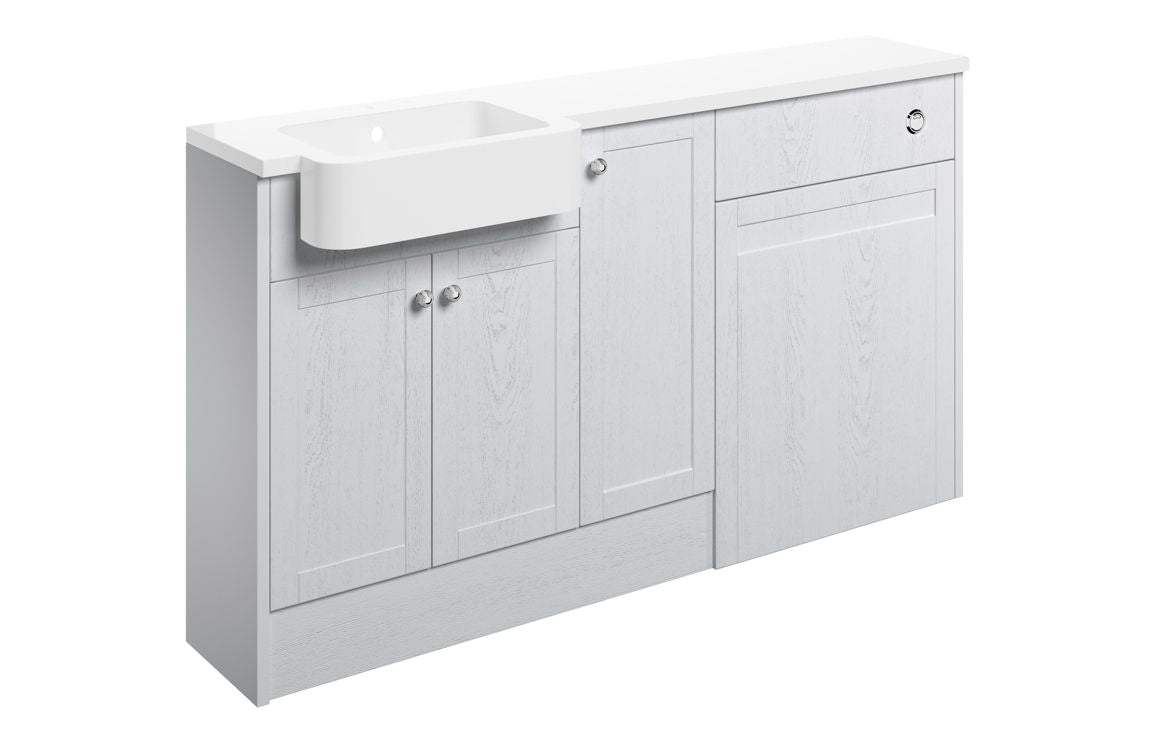 Strines Fitted Furniture Pack - Basin, WC Unit and 1 Door Unit 1542mm