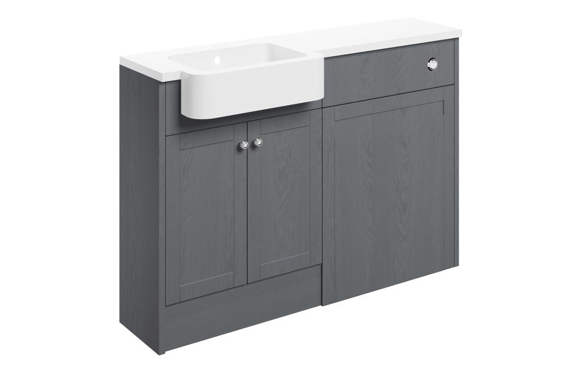 Strines Fitted Furniture Pack-  Basin and WC Unit 1242mm