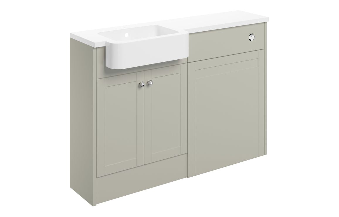 Strines Fitted Furniture Pack-  Basin and WC Unit 1242mm