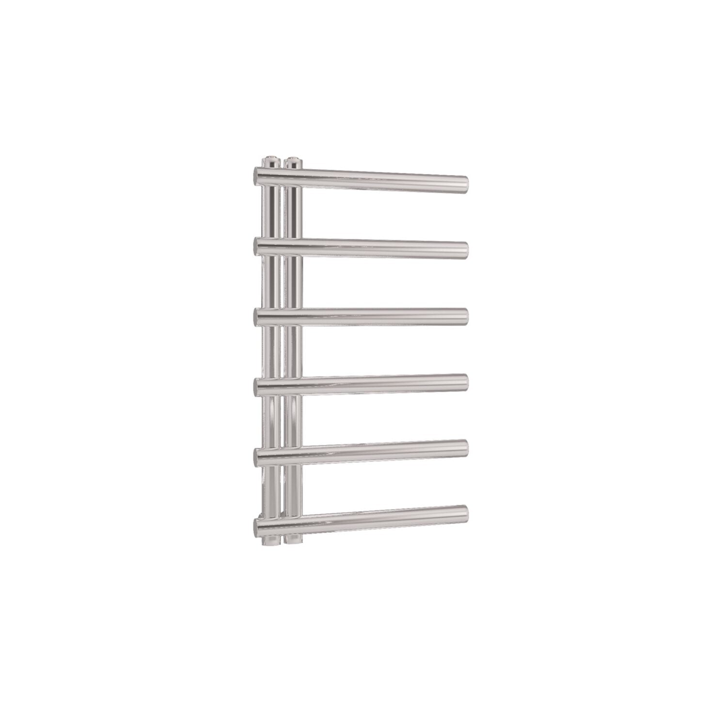 small chrome open arm towel radiator