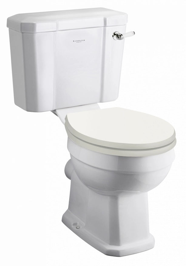 Fitzroy comfort height close coupled wc cream seat