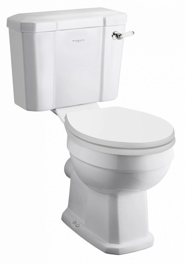 Fitzroy comfort height close coupled wc white seat