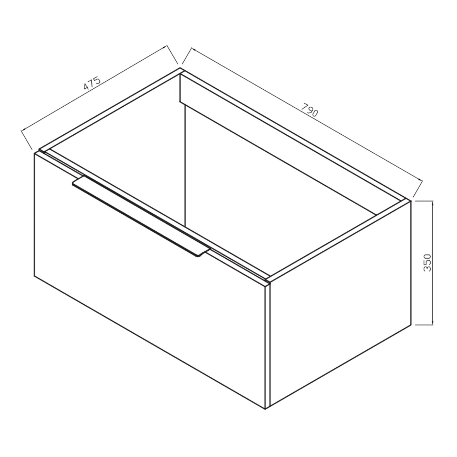 Scudo Chevron 800  Cabinet and Basin