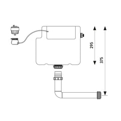 Scudo Concealed Cistern with Side Inlet