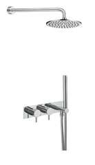 Jtp Florence shower valve with attached hand shower and overhead