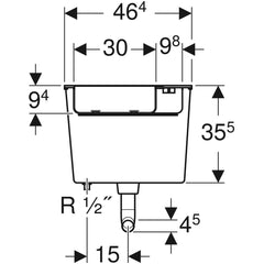 Geberit low-height furniture cistern