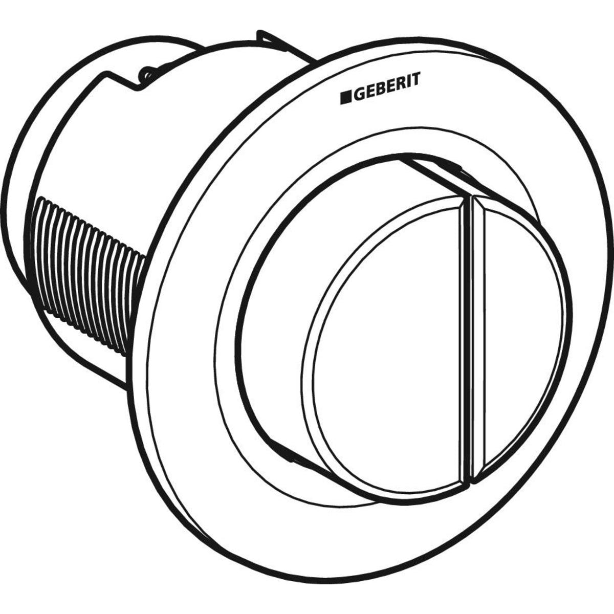 Geberit Dual Flush Pneumatic Protruding Finger Push Button  116.044.11.1