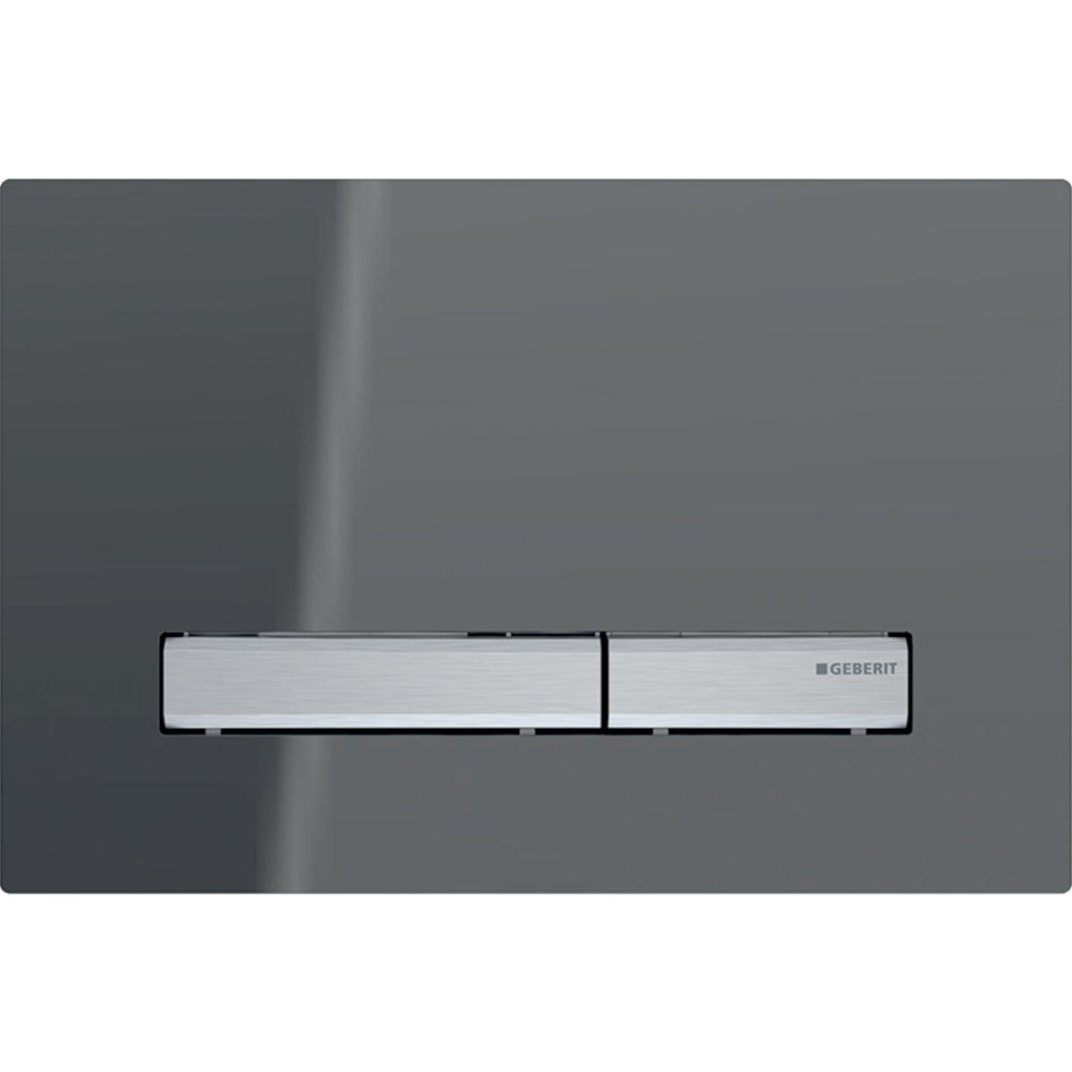 Geberit Sigma50 dual flush plate - Chrome buttons