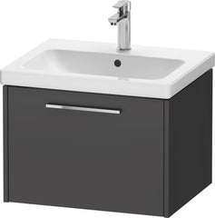 Dark grey basin unit chrome handle