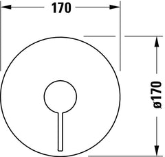 Duravit D-Neo- Single Lever Shower Mixer Concealed Installation (Bluebox)