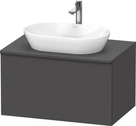 Graphite grey basin unit and countertop