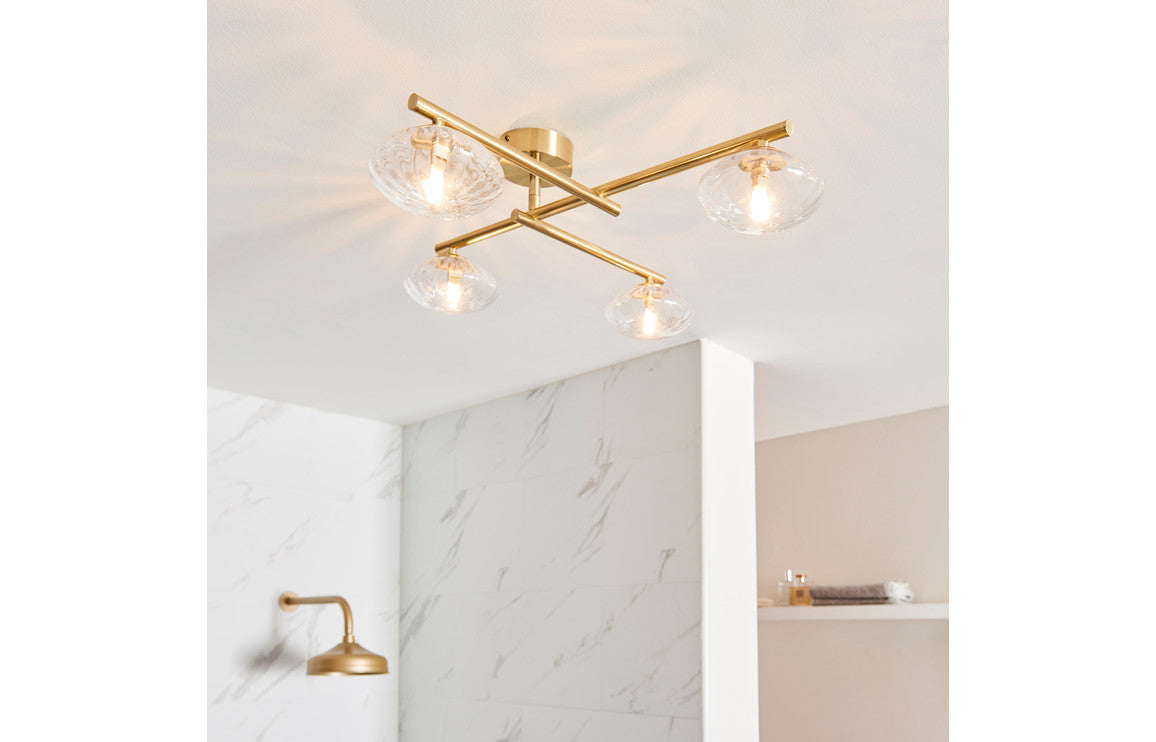 Ilam Ceiling Light - Brushed Brass