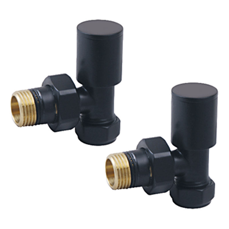 DQ Essential Manual Angled Radiator Valves