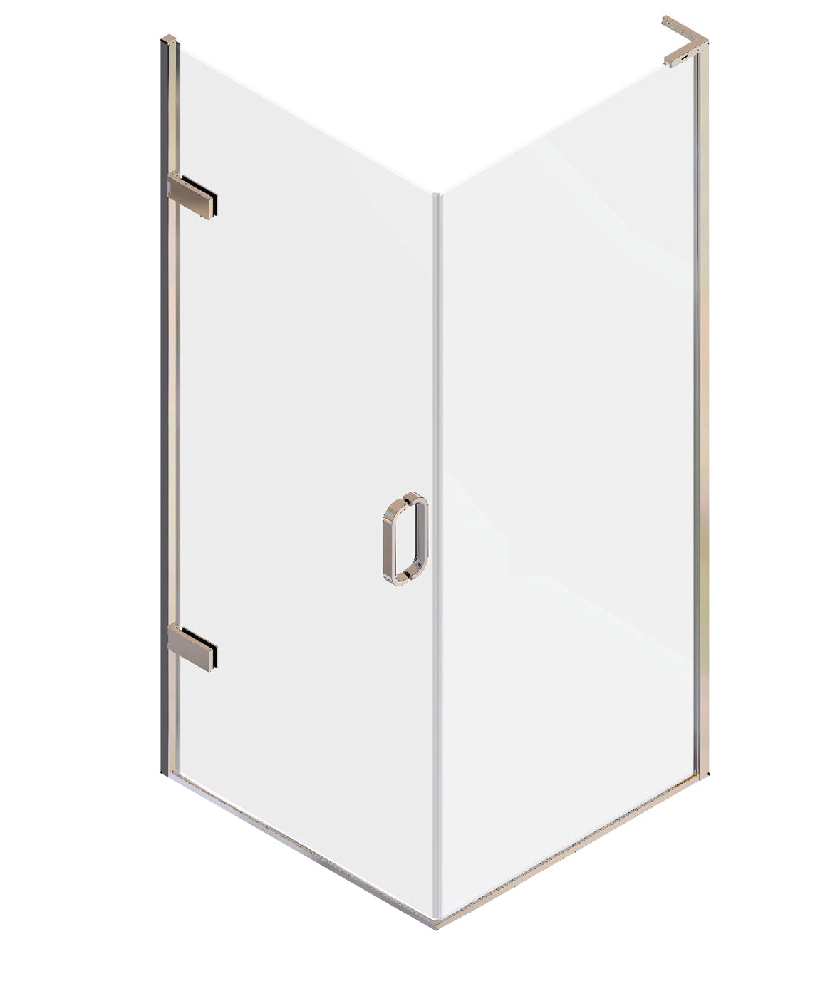 Matki Eauzone Hinged Door from Wall for Corner - Special Finishes