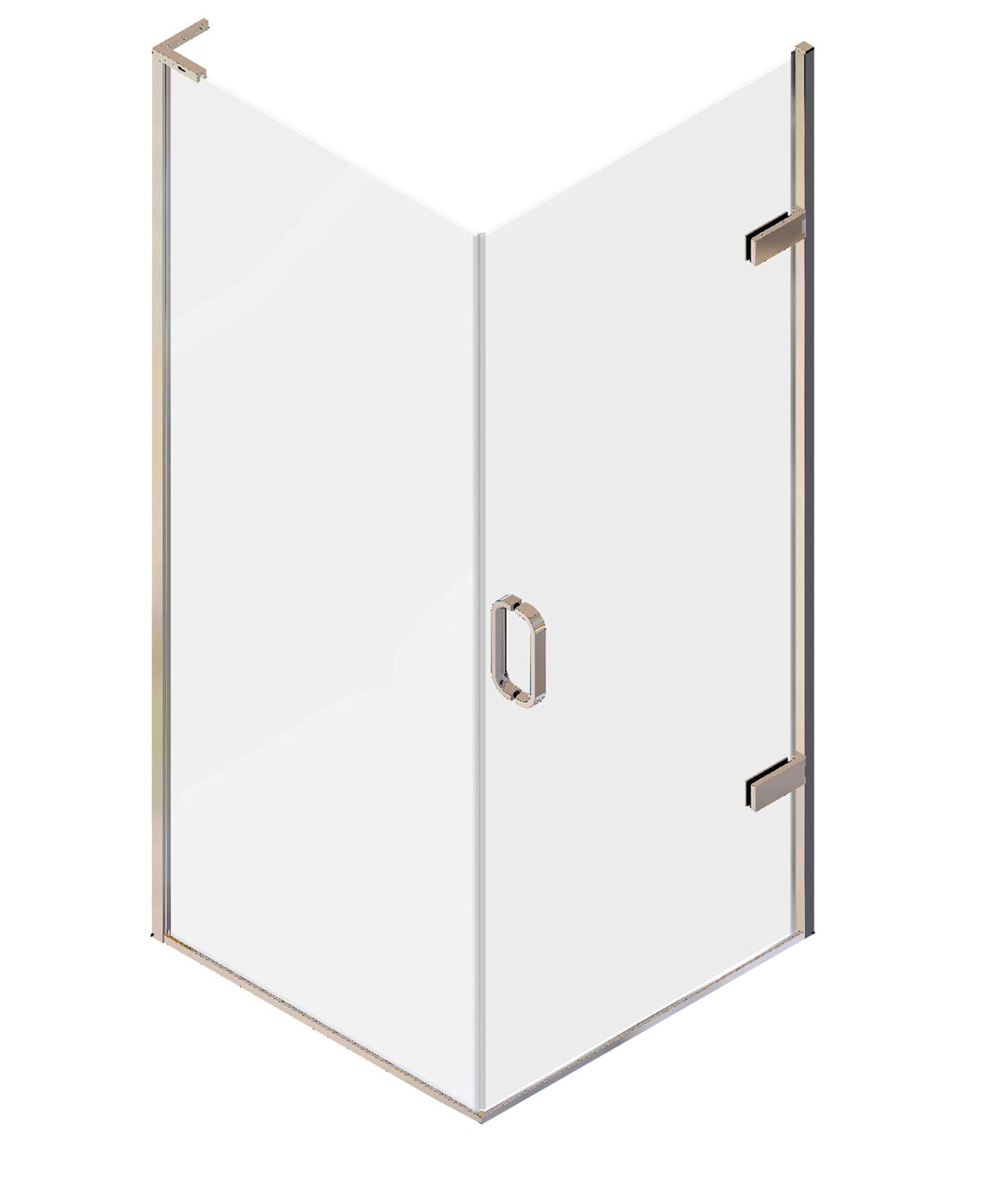 Matki Eauzone Hinged Door from Wall for Corner - Special Finishes