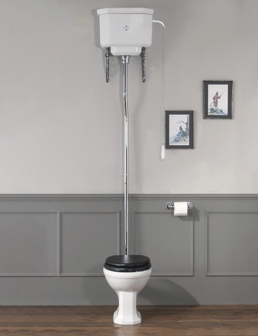 Silverdale Empire High Level Toilet Pan and Cistern