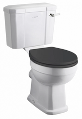 Fitzroy close coupled wc black seat