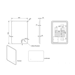 Scudo Alfie Soft Edge LED mirror