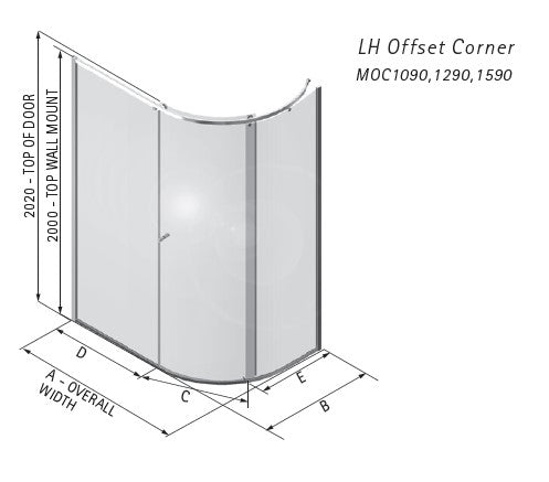 Matki ONE Curved shower enclosure