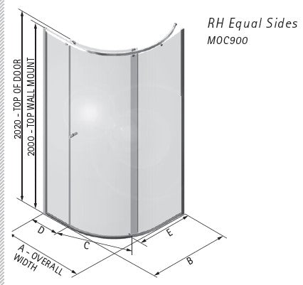 Matki ONE Curved shower enclosure