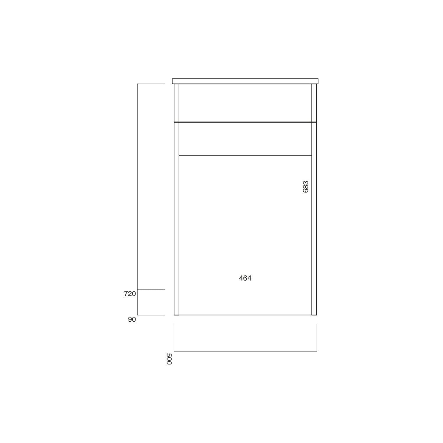 Scudo Aubrey 500 WC Unit