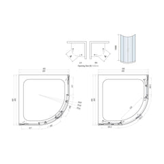 900 quadrant line drawings