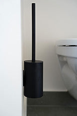 Black toilet brush