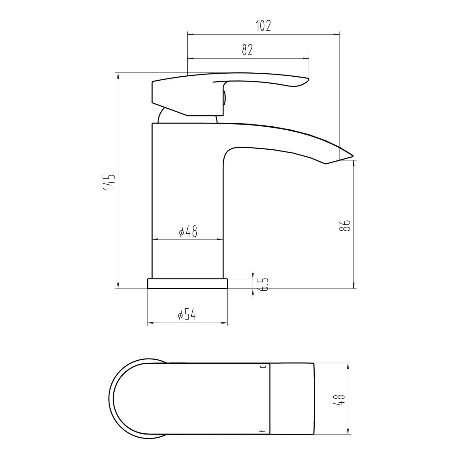 Scudo Belini Chrome Mono Basin Tap