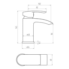 Scudo Belini Chrome Mono Basin Tap