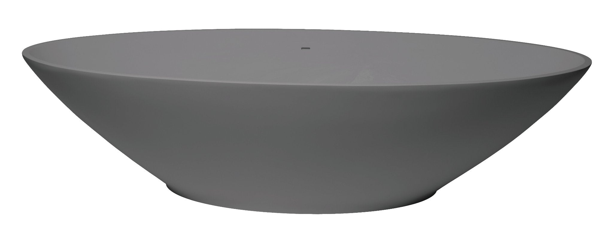 mid grey oval bath