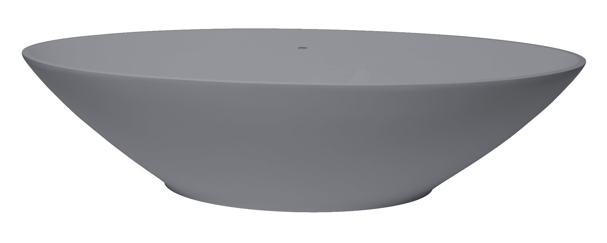 grey oval freestanding bath