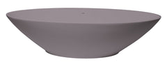 pink oval freestanding bath