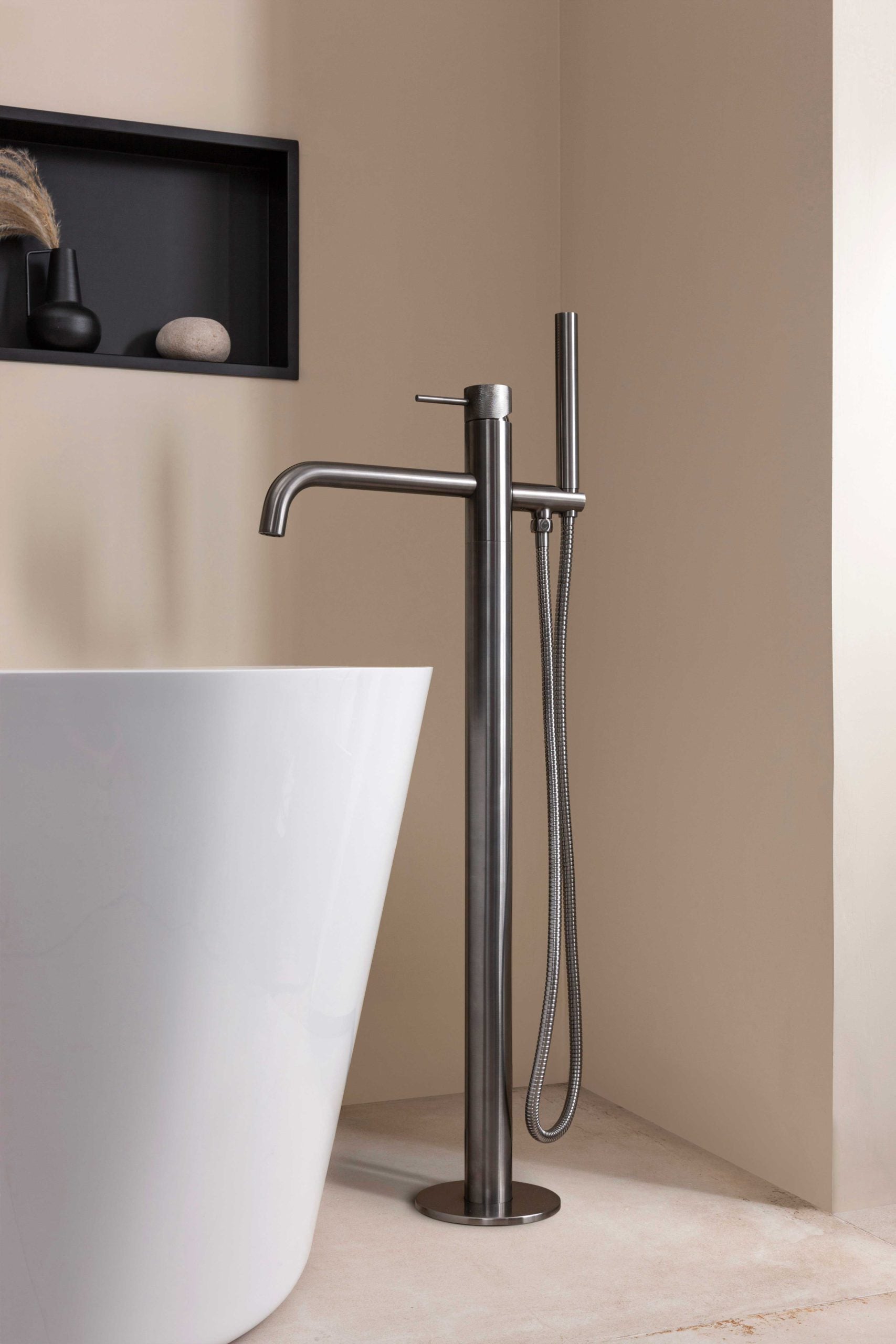 Jtp VOS Floor Standing Bath Shower Mixer with Kit