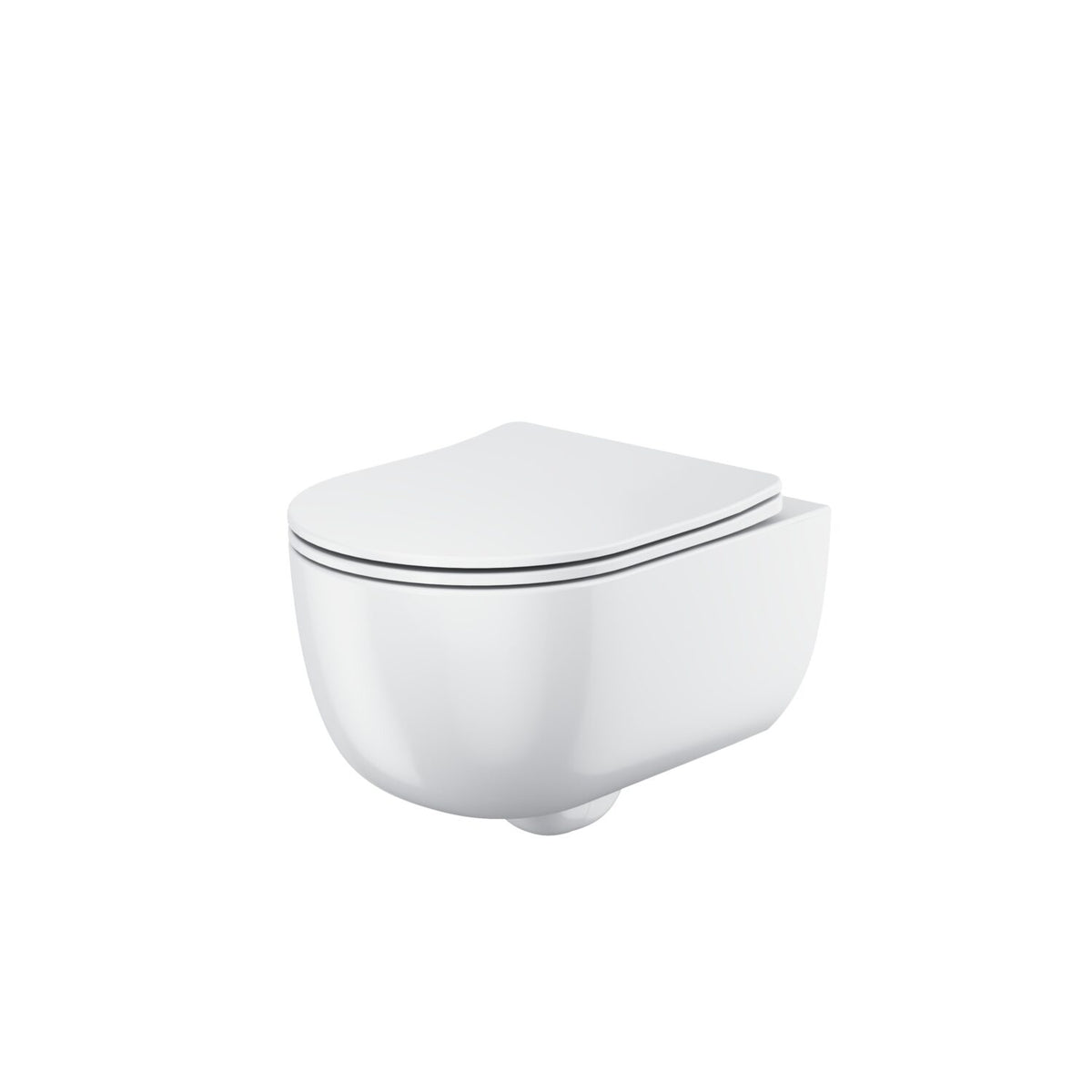 Scudo Riviera  Round Wall Hung Toilet - Gloss White