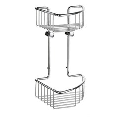 Smedbo Sideline Basic Corner Shower Baskets Double