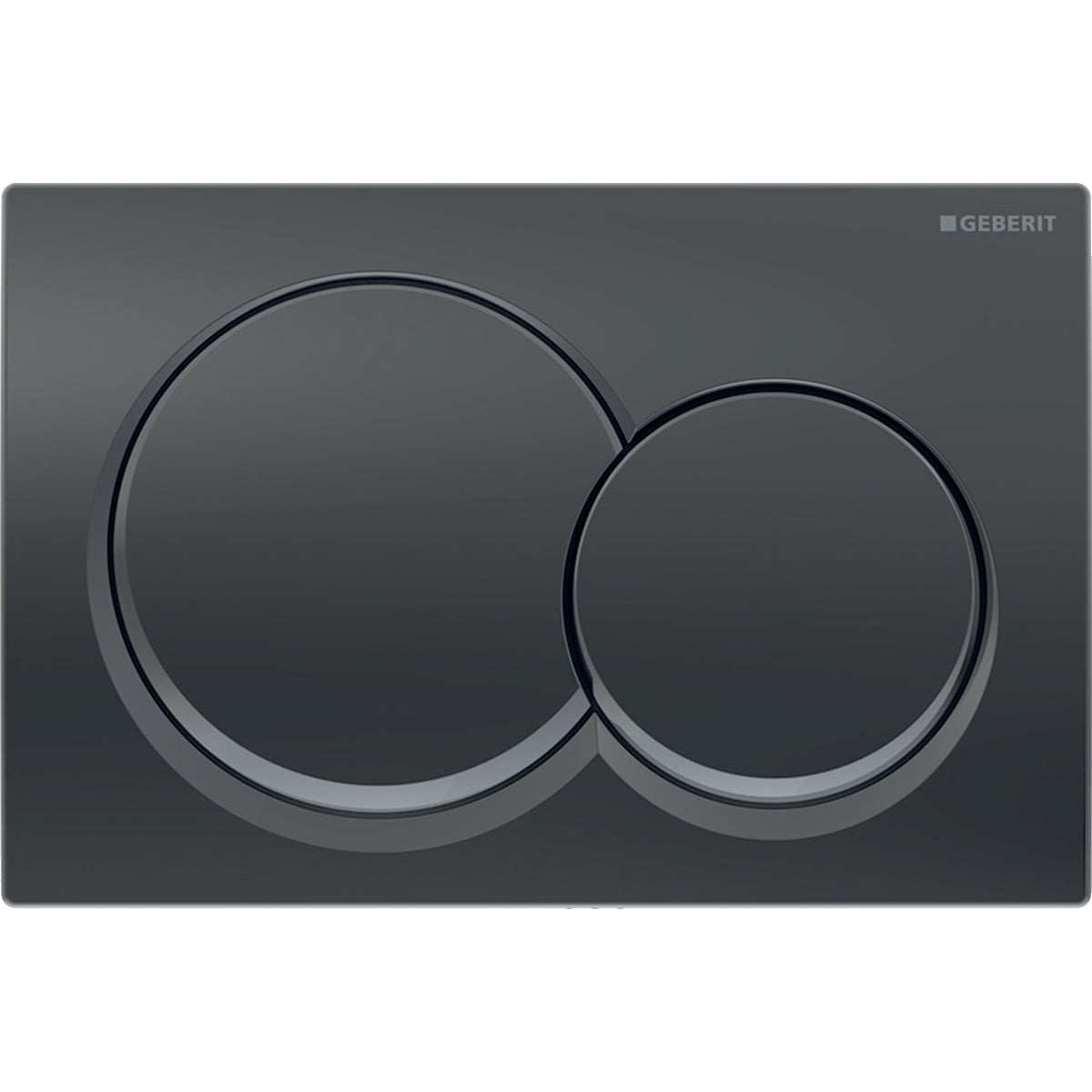 black chrome effect flush plate 