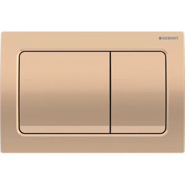square red gold matt flush plate