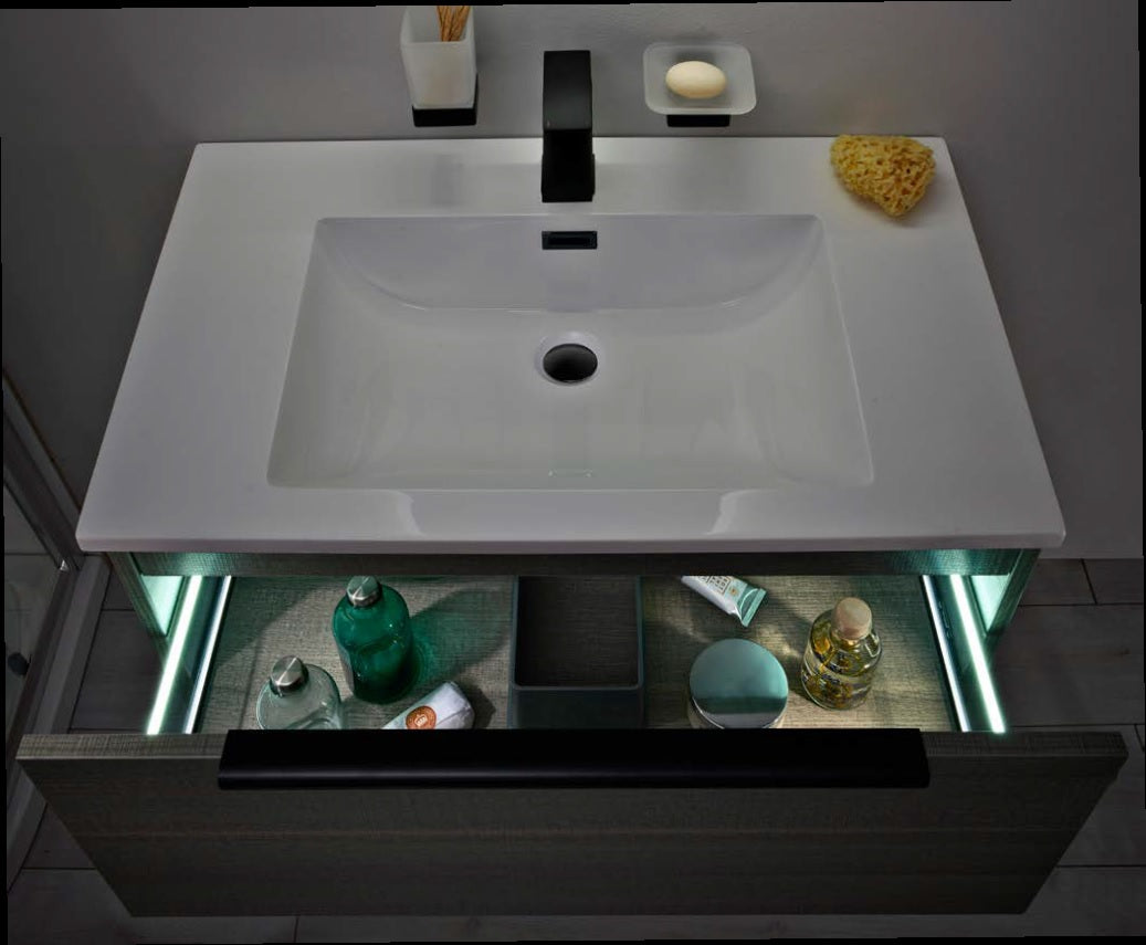 Scudo Ambience 600 LED Cabinet and Basin