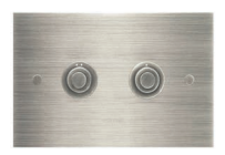 Aquadomo flush plate brushed nickel