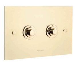 Aquadomo flush plate gold