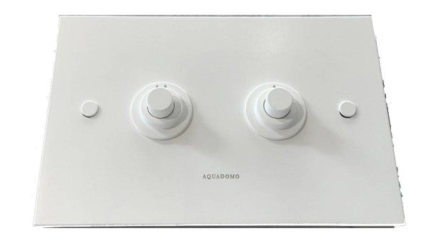 Aquadomo flush plate white