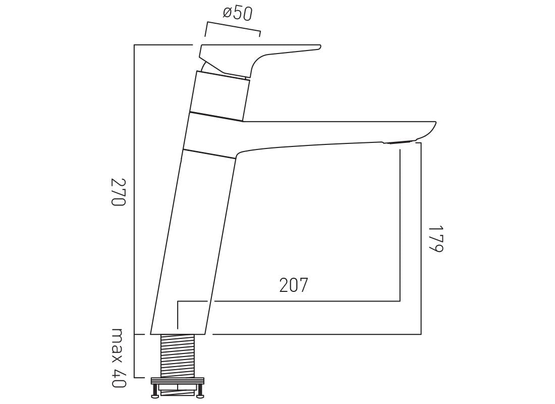 Vado Ascent Kitchen Mixer