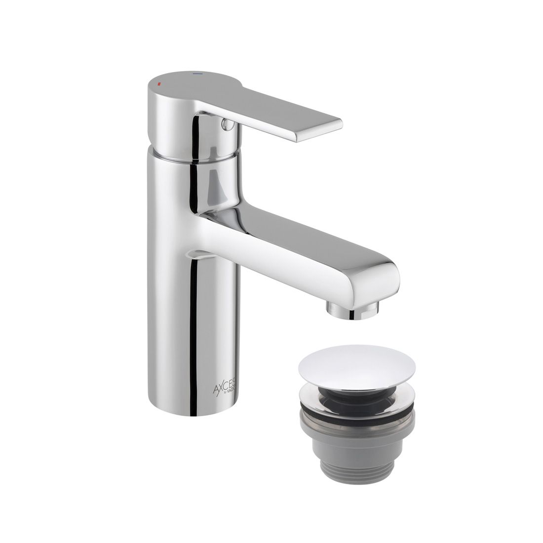 Vado Axces Irlo Basin Mixer Tap and Push Waste