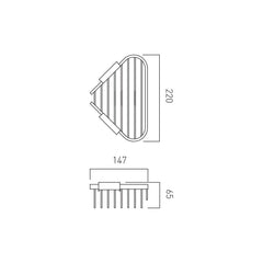 Vado Medium Triangular Corner Basket