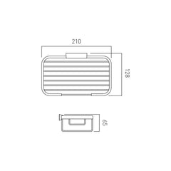 Vado Medium Rectangular Basket (65mm)