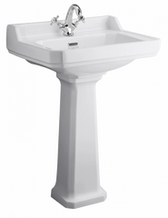 Fitzroy 1 tap hole 600 basin and pedestal